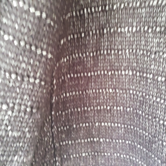 The Great. Short Monster Cardigan Loop Knot in Metallic Charcoal - Picture 9 of 10